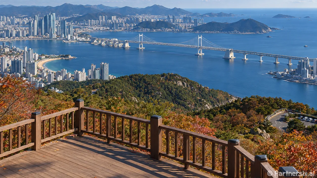 금련산전망데크 한눈에