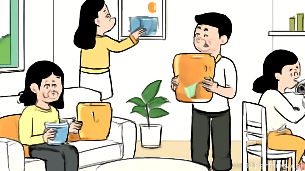 화이트테리어로 집을…