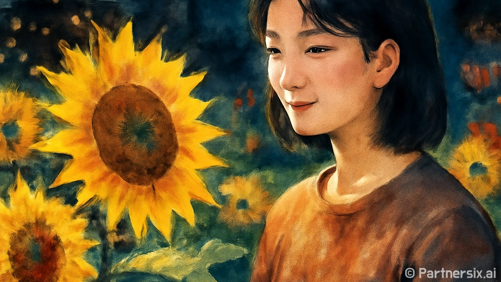 해바라기 꽃말을 이…