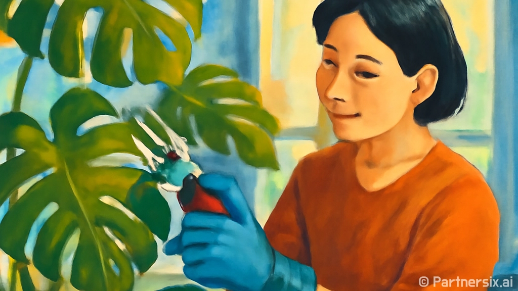 몬스테라 가지치기 …