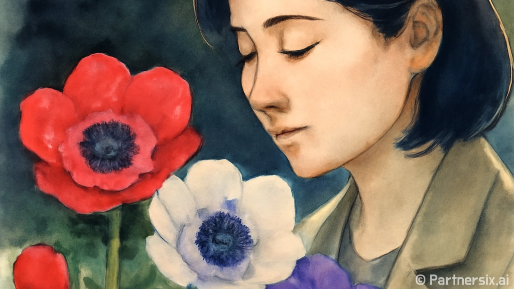 아네모네 꽃말을 아…