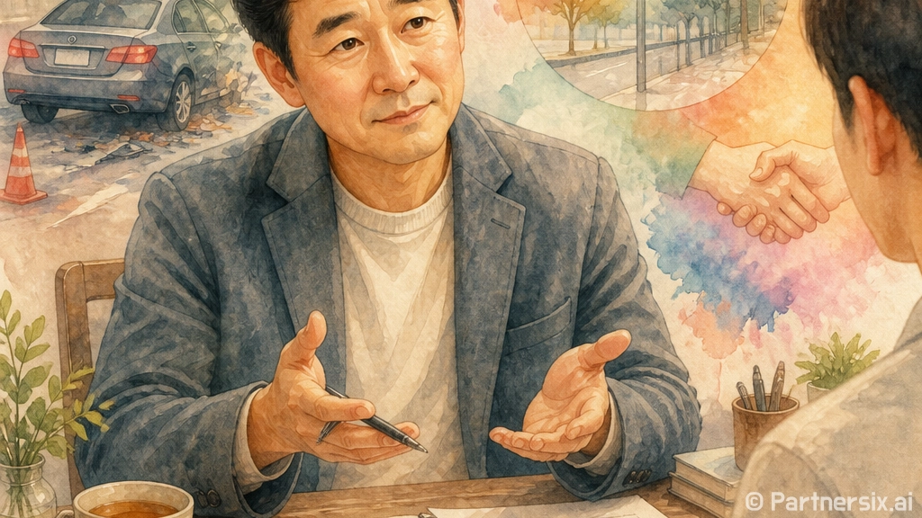 교통사고 합의서 쓰…
