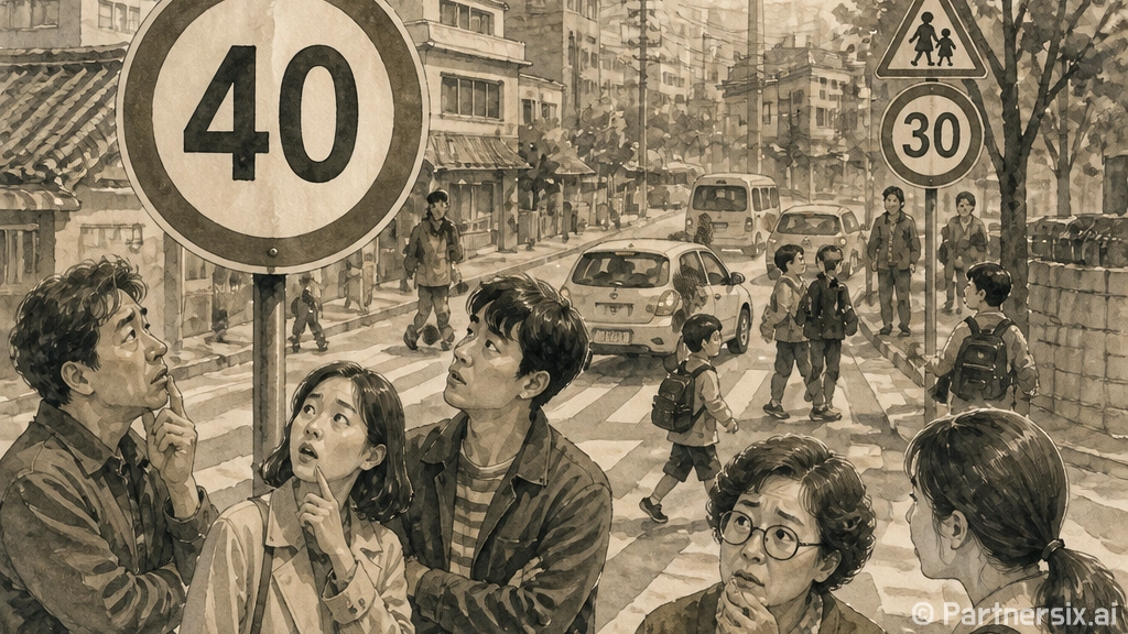 어린이보호구역 속도 40km 도로에서 단속 피하려면 이렇게 운전하세요