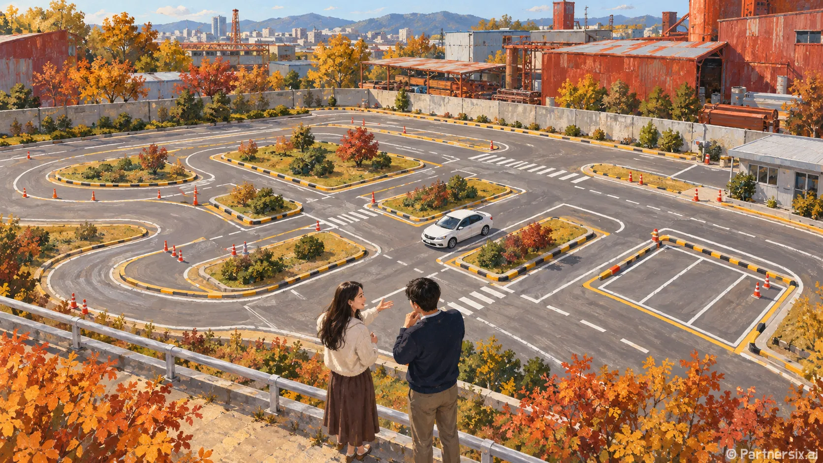 도로주행 코스 못 외움 이 순서로 연습하세요