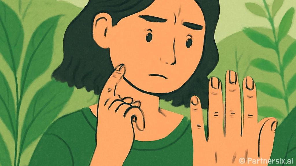 손톱에 검은 세로줄…