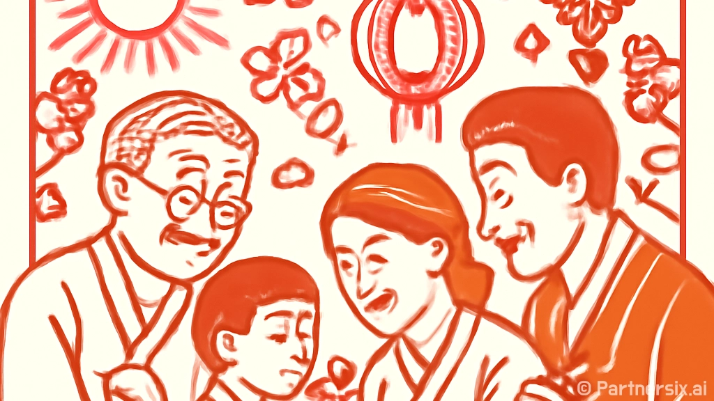 새해인사말을 전하는…