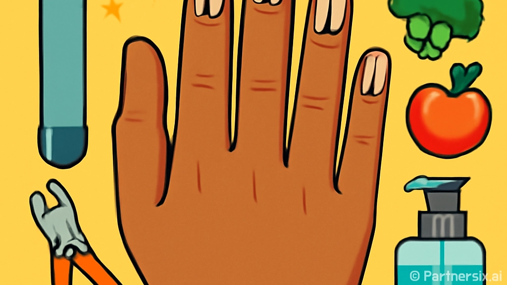 손톱의 검은 세로줄…