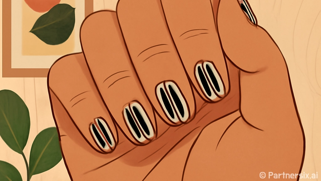 손톱에 검은 세로줄…