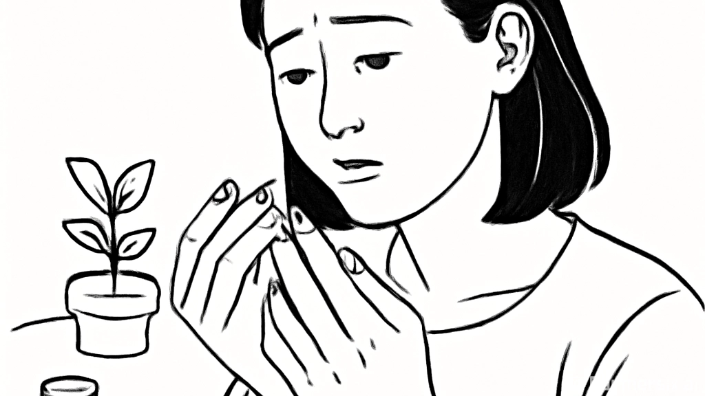 손톱 검은세로줄을 …