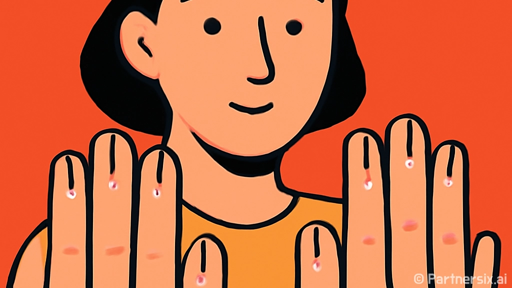 손톱의 검은 세로줄…