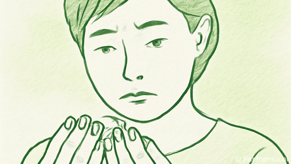 손톱 검은세로줄을 …