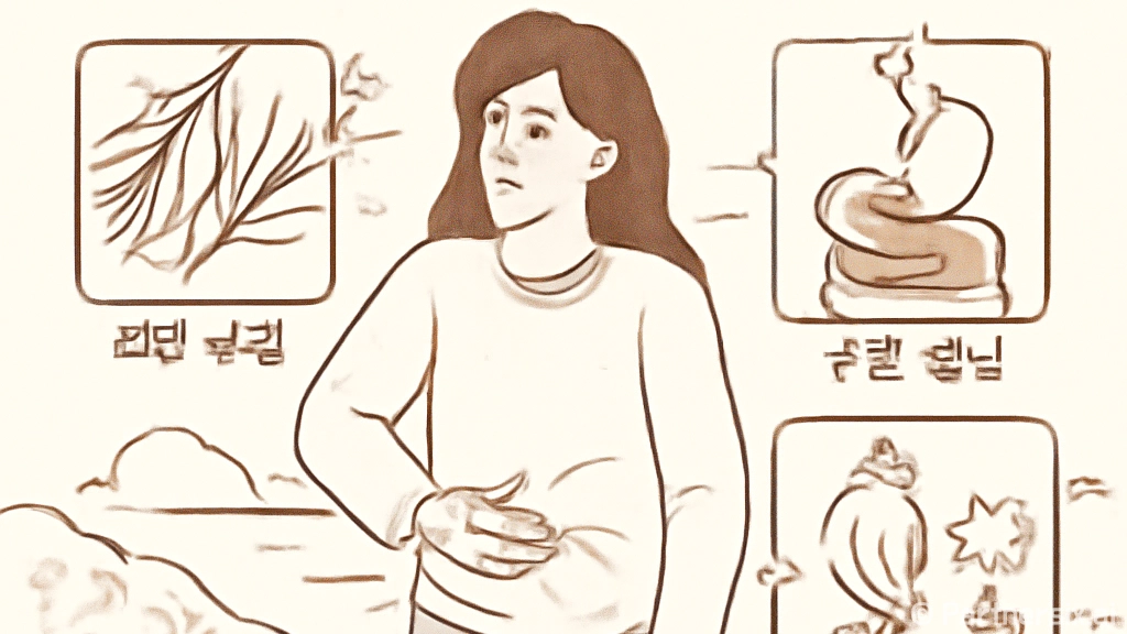 왼쪽 옆구리 통증을…