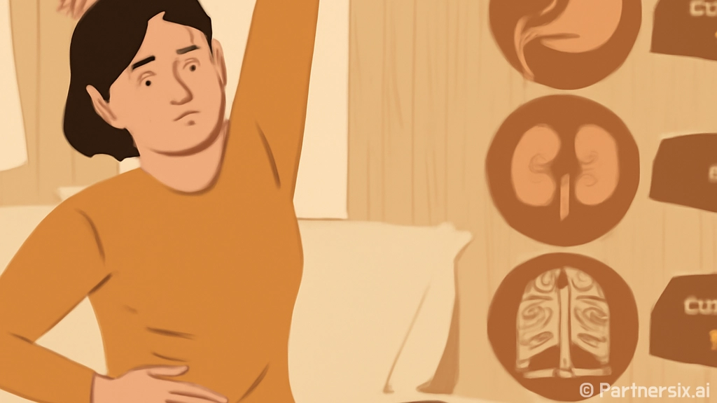 왼쪽 옆구리 통증을…