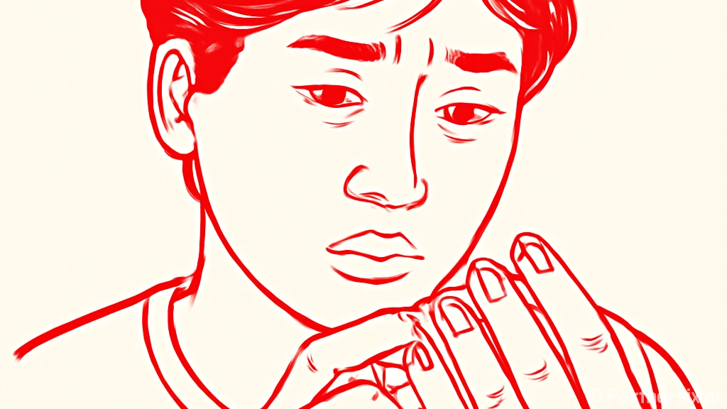 손톱의 검은 세로줄…