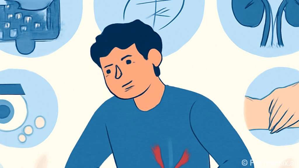 왼쪽 옆구리 통증을…