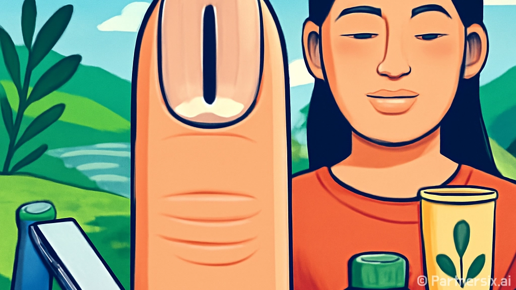 손톱에 검은 세로줄…