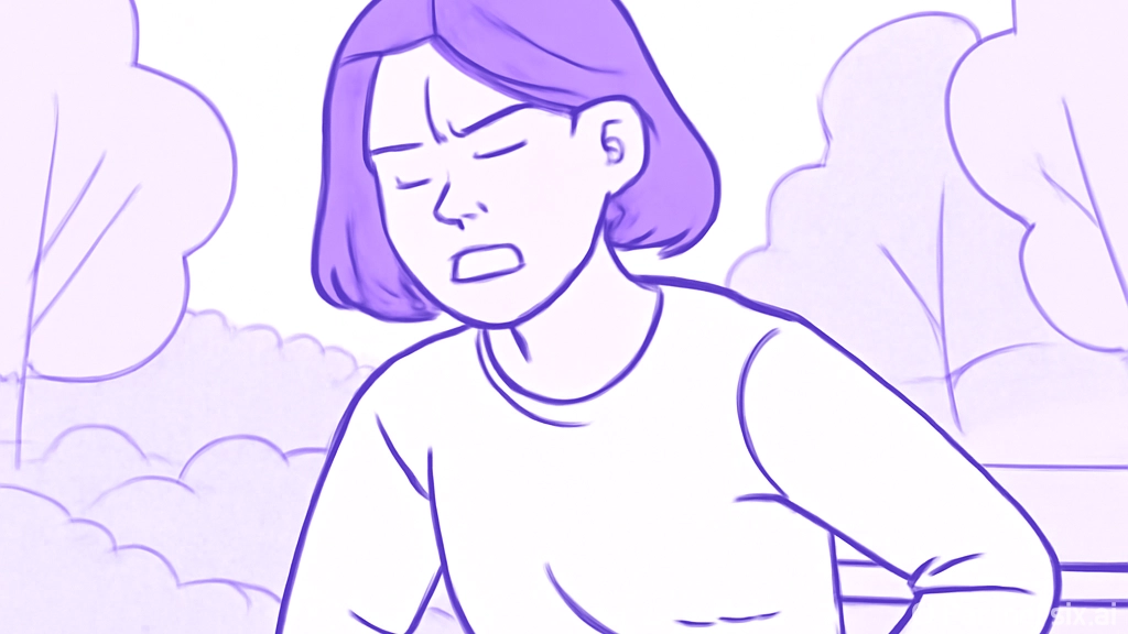 오른쪽 옆구리 통증…