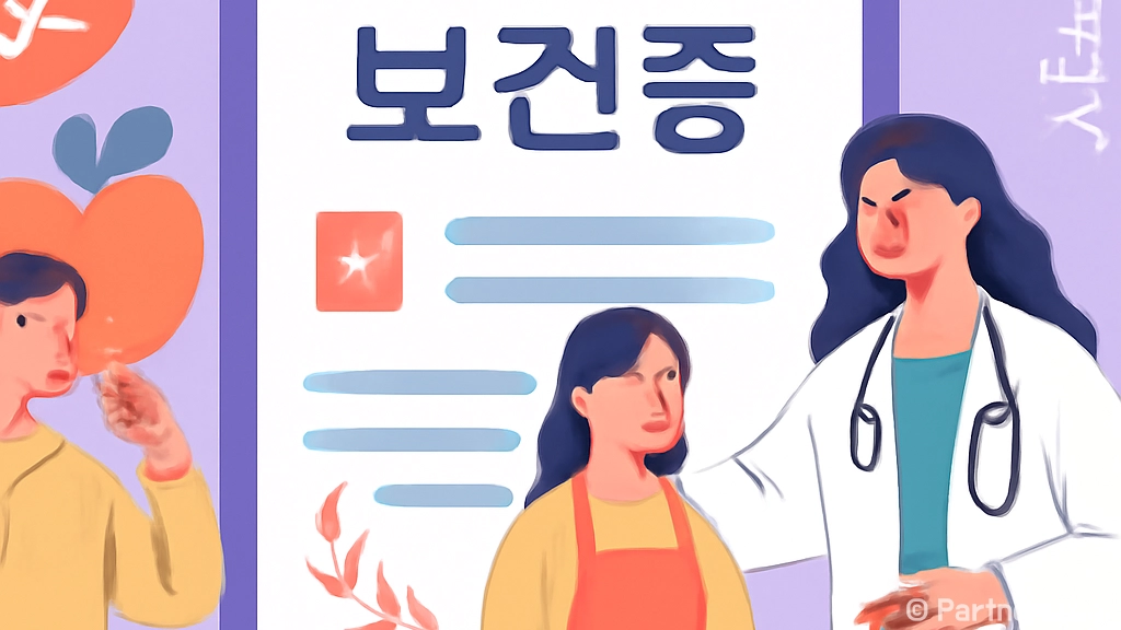 보건증 발급을 위한…