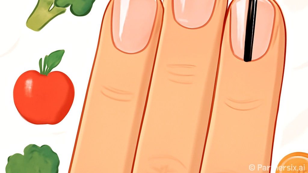 손톱에 나타난 검은…