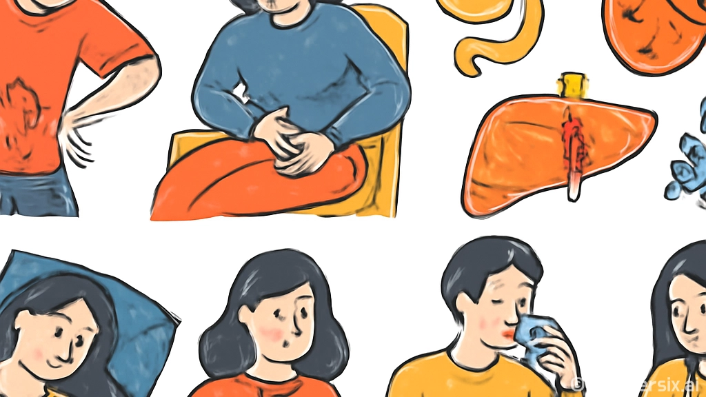 오른쪽 옆구리 통증…