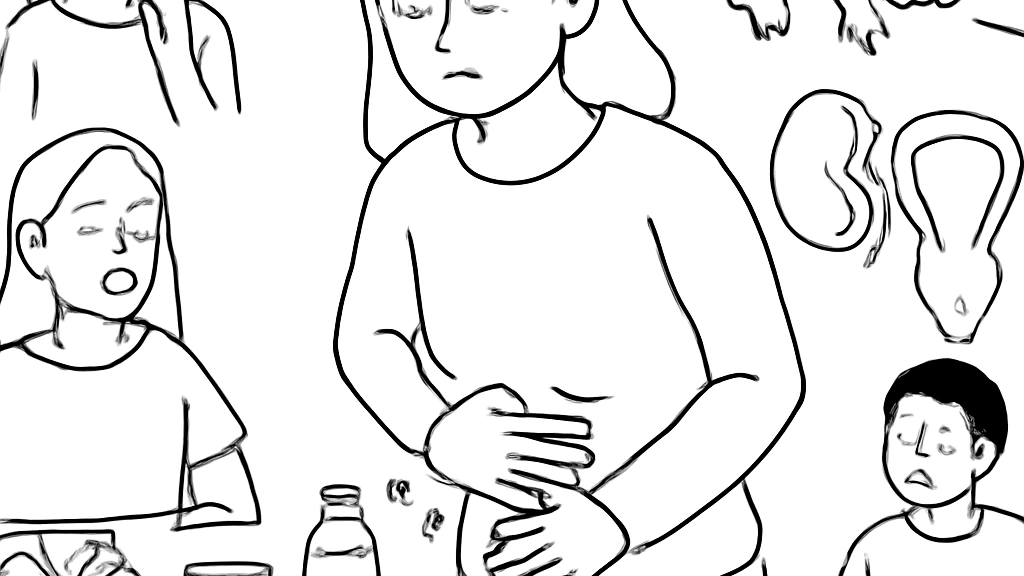 왼쪽 아랫배 통증을…