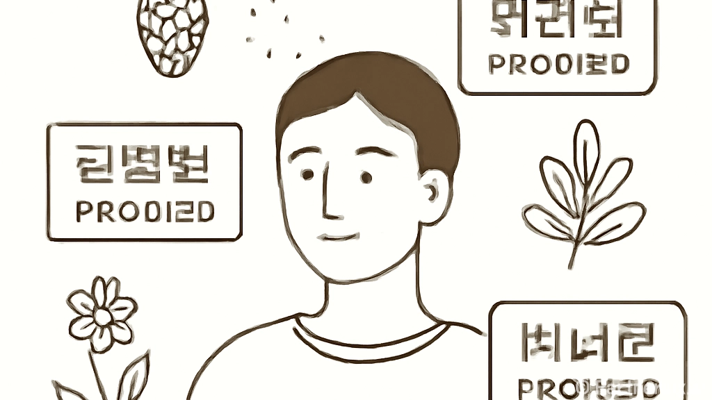 송화가루를 활용하여…