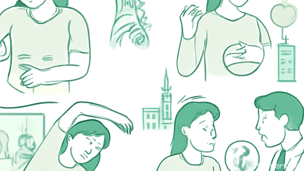 왼쪽 옆구리 통증을…