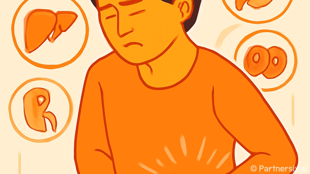 오른쪽 옆구리 통증…