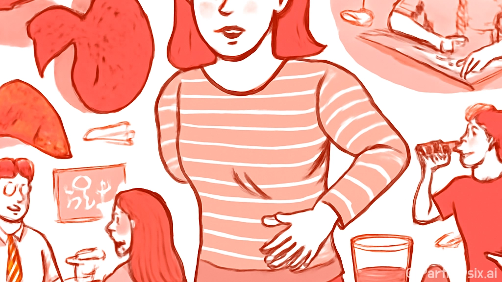 오른쪽 옆구리 통증…
