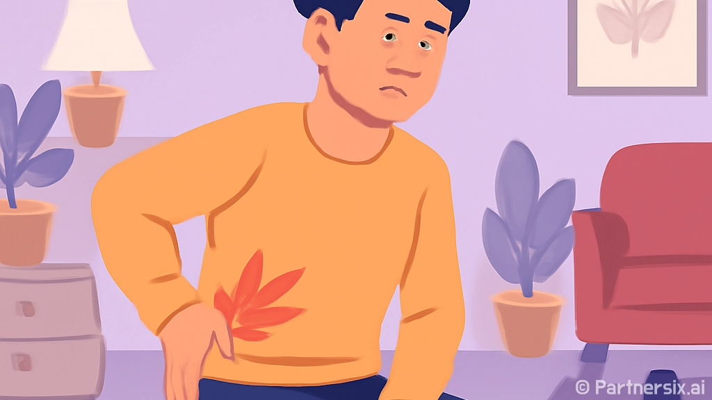 오른쪽 옆구리 통증…