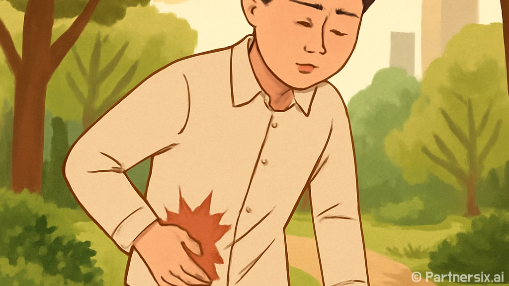 오른쪽 옆구리 통증…
