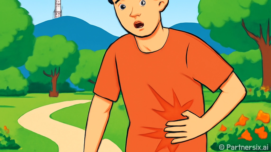 오른쪽 옆구리 통증…