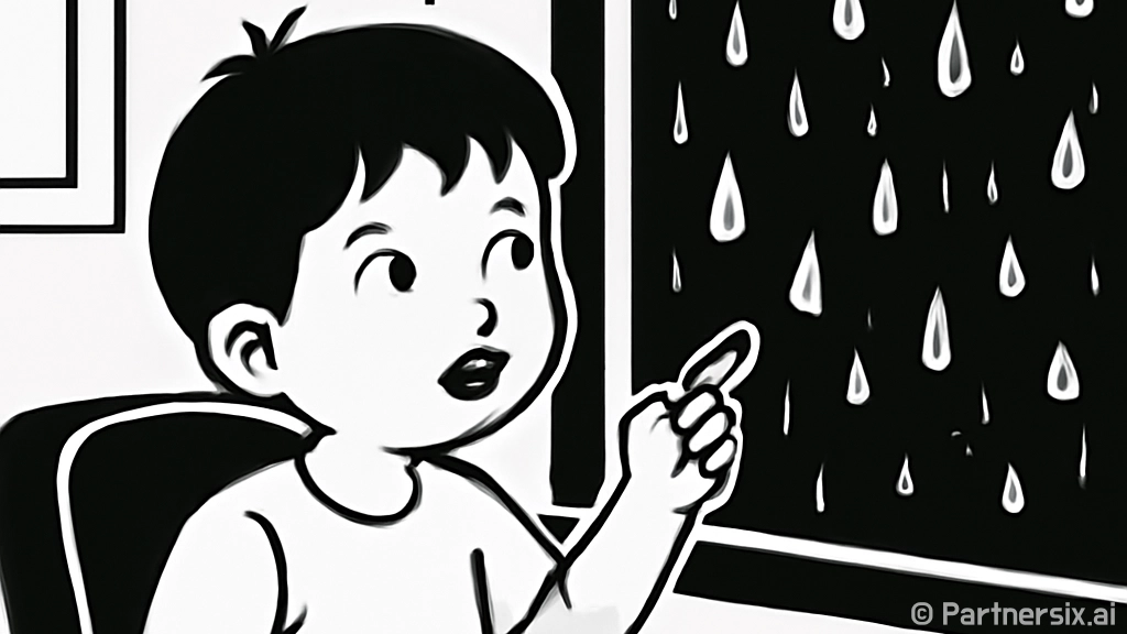 빗방울은 정말 눈물…