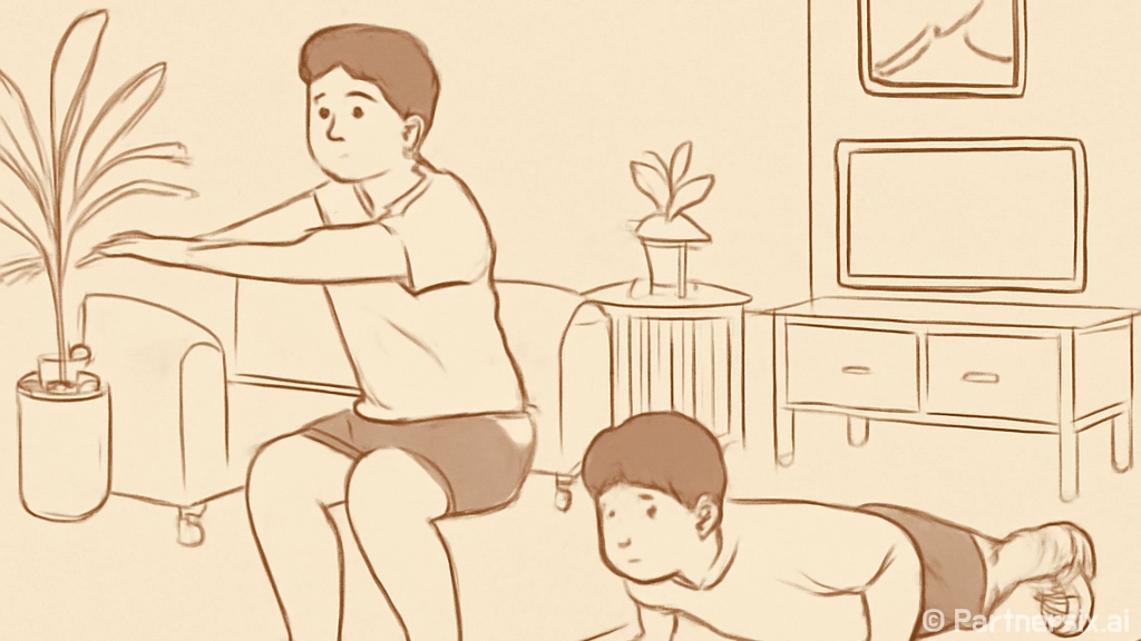 홈트레이닝, 집에서…