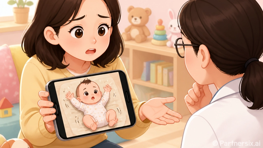 아기가 갑자기 움찔움찔 접히는데, 영아연축 증상일까요?