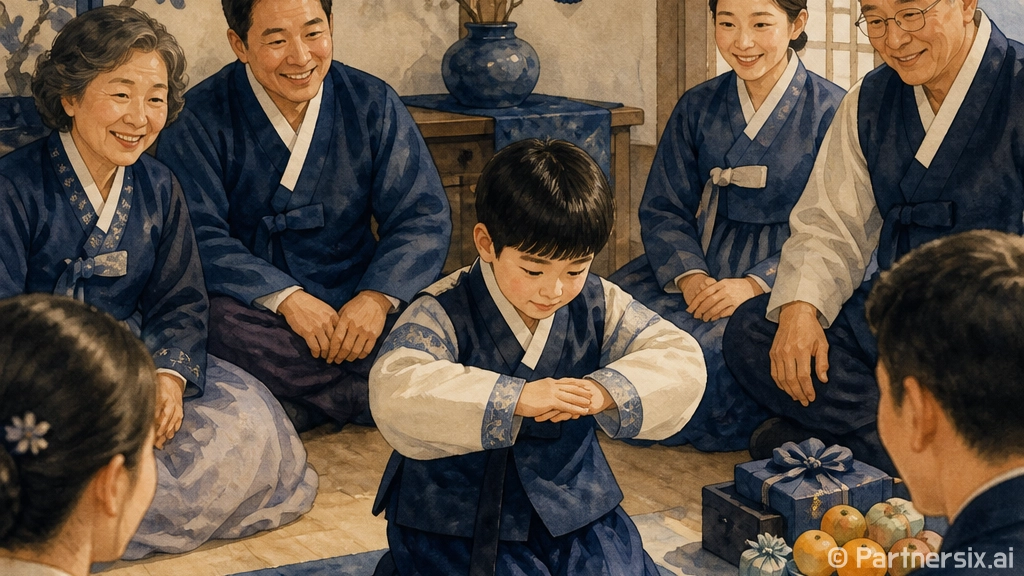 세배 손위치, 남자…