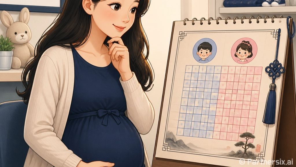 황실달력으로 아기 …