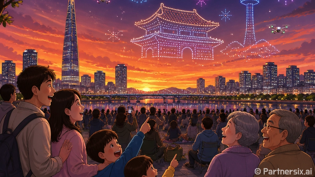 BTS 드론쇼 보러…