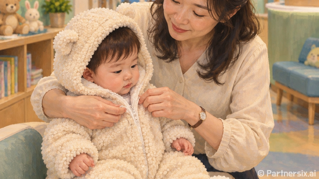 베네베네 플리스 점프수트, 아기 겨울 외출복으로 괜찮을까요?