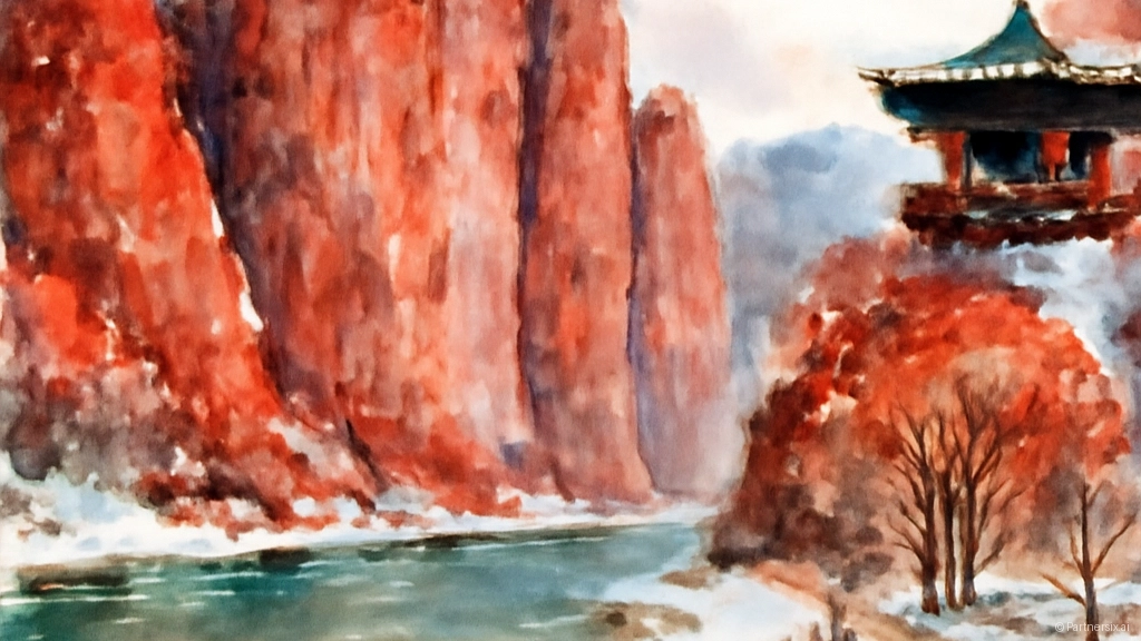 겨울 부소담악의 숨은 절경