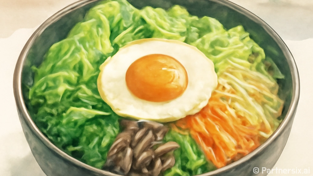 봄동비빔밥으로 담아…