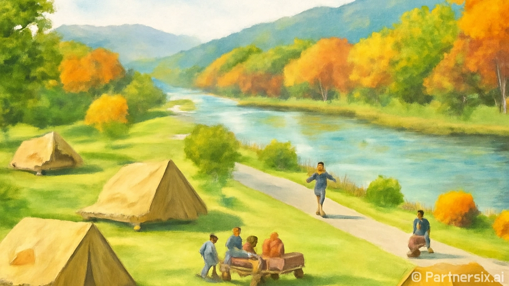 금강변 힐링 캠핑 …