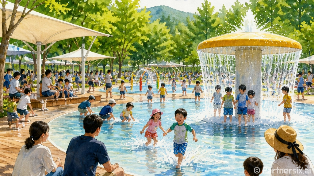 충주 탄금공원 물놀…