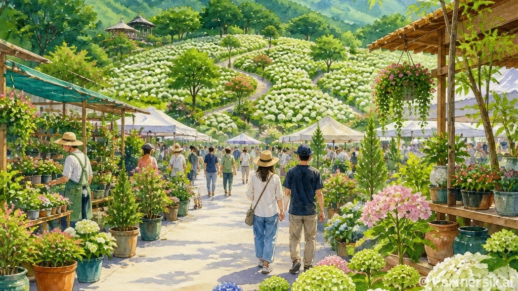 옥천 이원 수국과 …