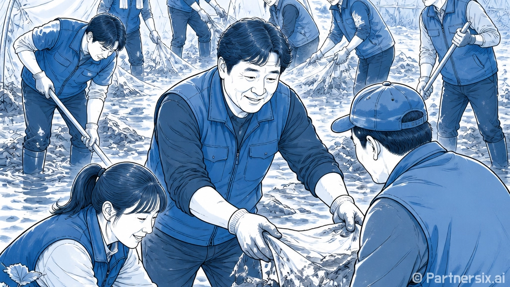 옥천 딸기농가 수해복구 봉사활동
