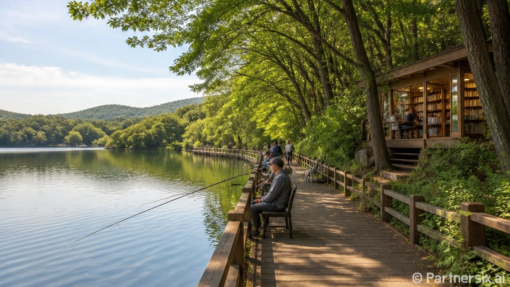 충북 음성 용계저수지 둘레길 힐링 산책