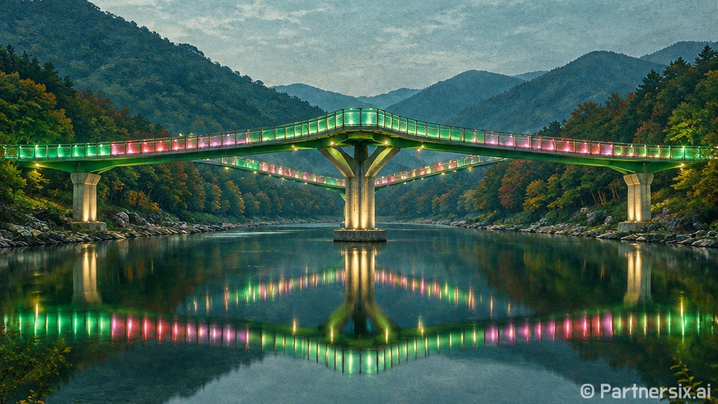 괴산 오작교 야경, 밤하늘 은하수 산책길