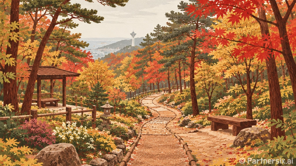 용두산 맨발숲길, …