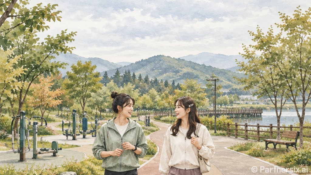 진천 대화공원, 산…