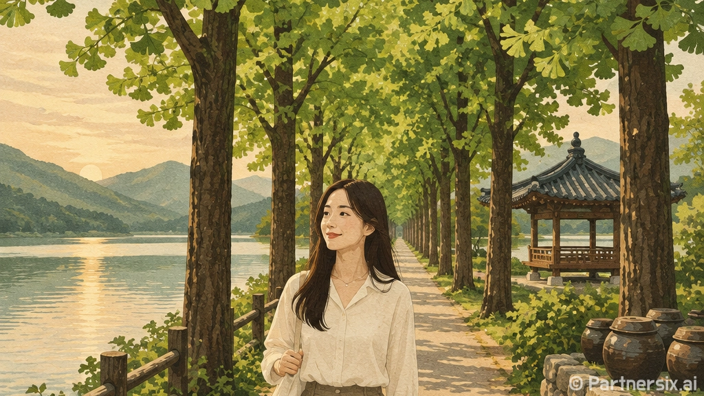 가을 산책 명소 괴산 문광저수지